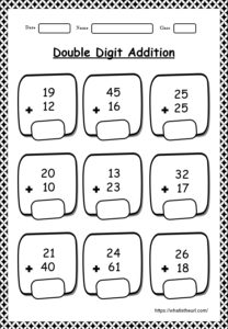 Double Digit Addition - Your Home Teacher