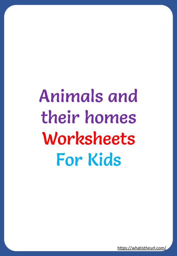 printable-animals-and-their-home-worksheets - Your Home Teacher