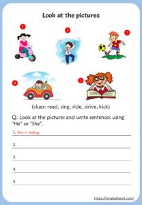 Action Verbs Worksheets For 3rd Grade