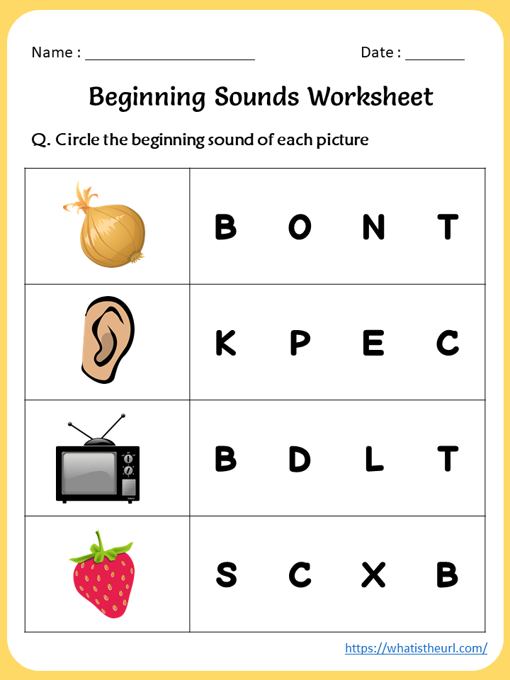 beginning sounds worksheets your home teacher