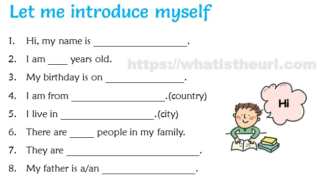 self introduction worksheet featured
