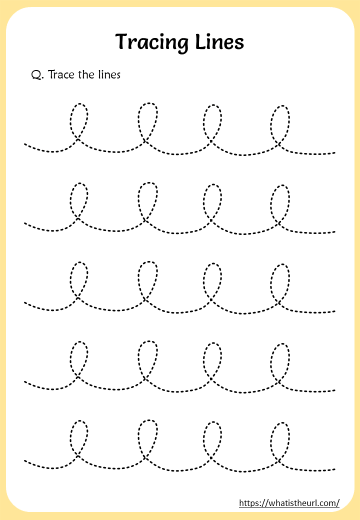 tracing lines worksheet for 1st grade your home teacher