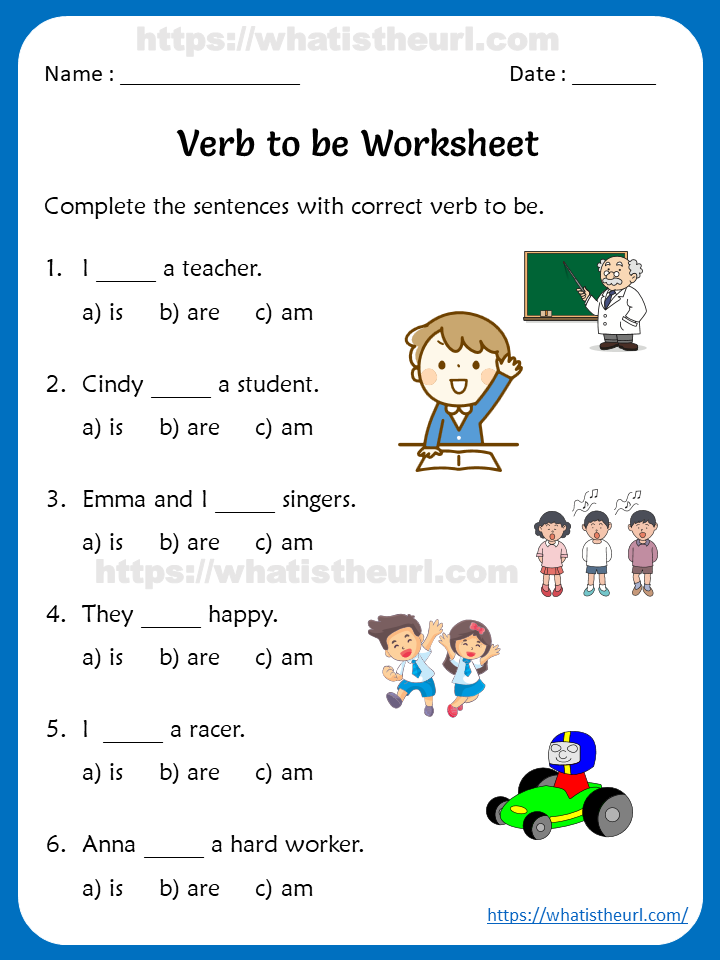Be Verb Worksheet For Class 3