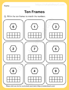 Ten Frames Worksheets