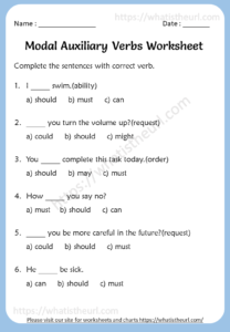 modal auxiliaries mixed modal verbs exercises pdf
