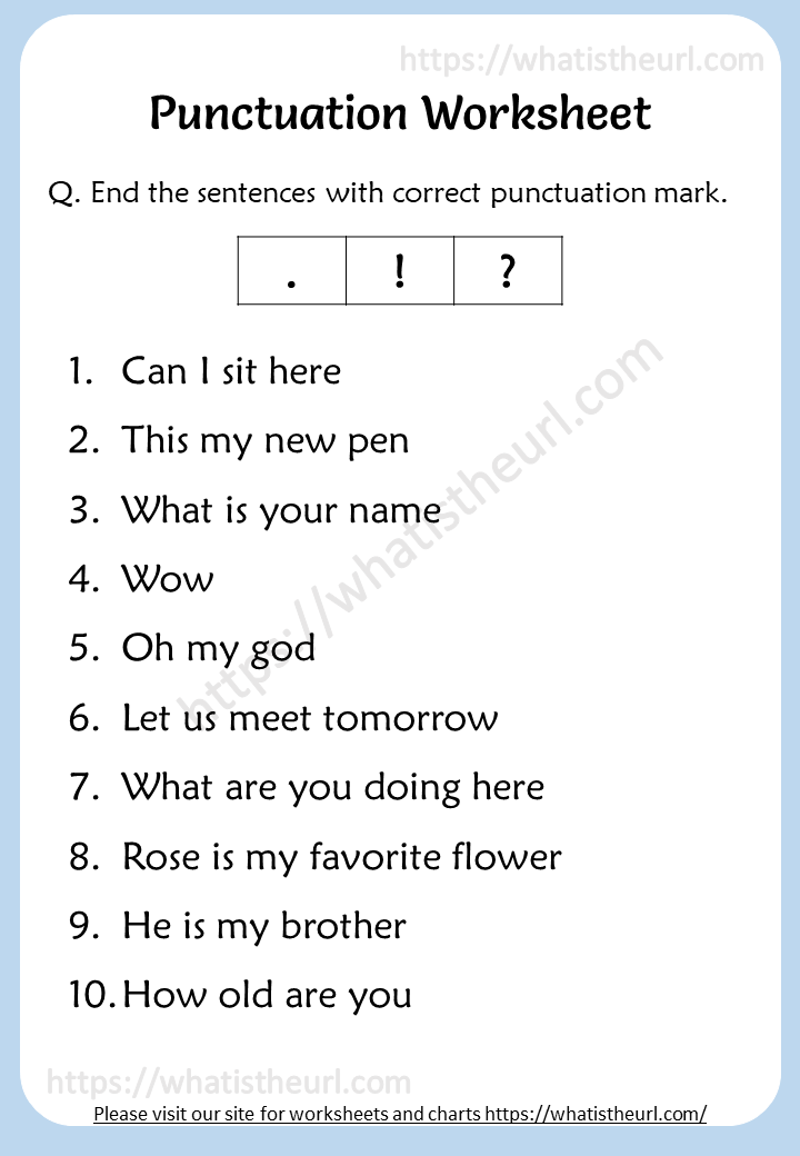punctuation-worksheet-for-2nd-grade-your-home-teacher