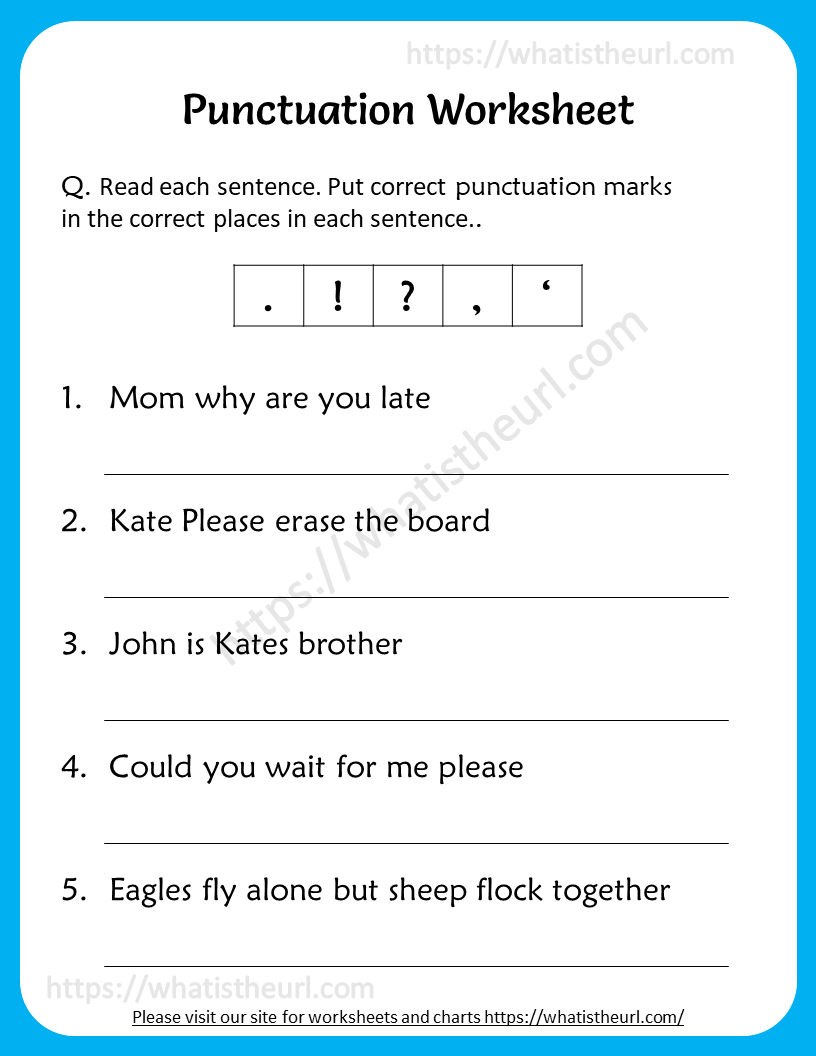 punctuation-worksheet-class-1