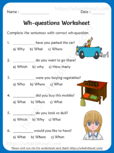 Wh-questions Worksheets For 5th Grade - Your Home Teacher