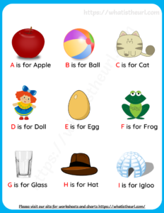 A is for Apple Book | Alphabet