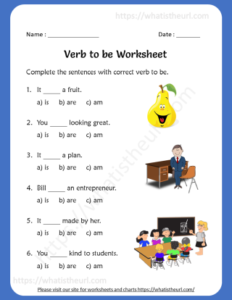 Verb to be Worksheet