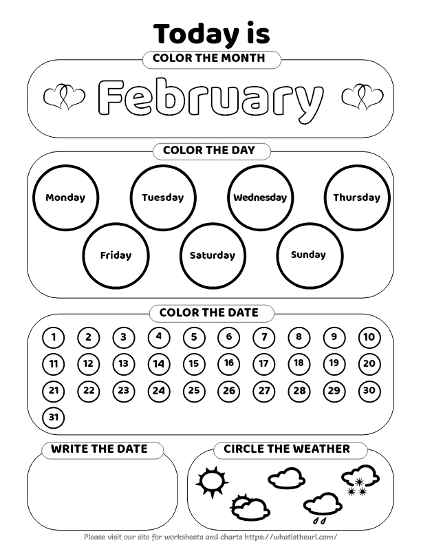preschool calendar worksheets with 12 pages of activity your home teacher