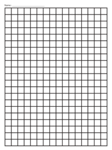 Long division Graph papers