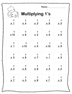 Multiplication Worksheets (5 Printable Worksheets) PDF