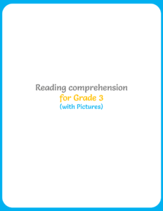 Reading Comprehension for Grade 3