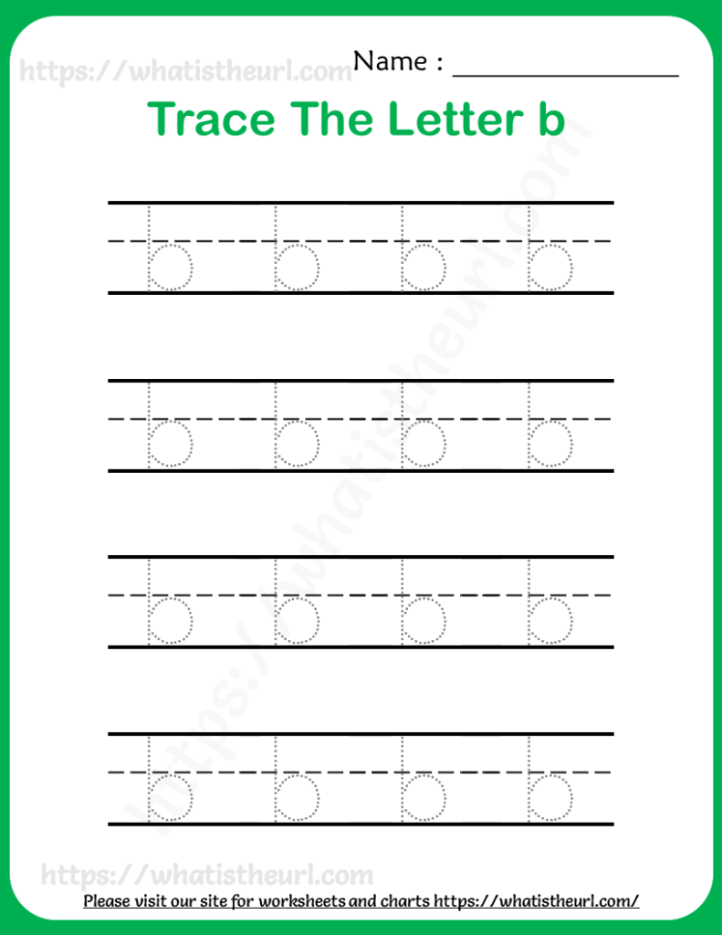 Tracing Letters Worksheets for Pre-Kindergarten