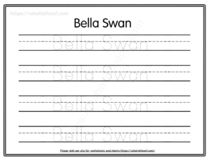 Tracing Names Worksheets for Kids