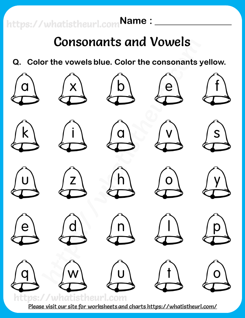 vowels and consonants homework
