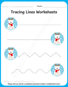 Line Tracing (Christmas Theme) for Handwriting Practice