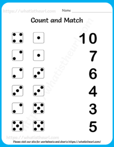 Learning to Count (1 to 10) Worksheets For Pre-Kindergarten