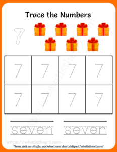 Tracing Numbers and Words Worksheets for Grade 1 - Your Home Teacher