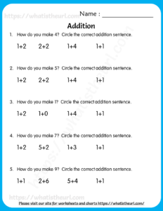 How do you make a number - Worksheets for Grade 1
