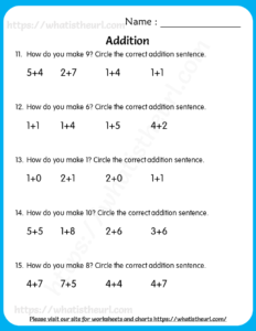 How do you make a number - Worksheets for Grade 1