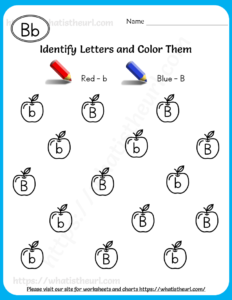 Identify the Uppercase and Lowercase Letters Worksheets for Grade 1