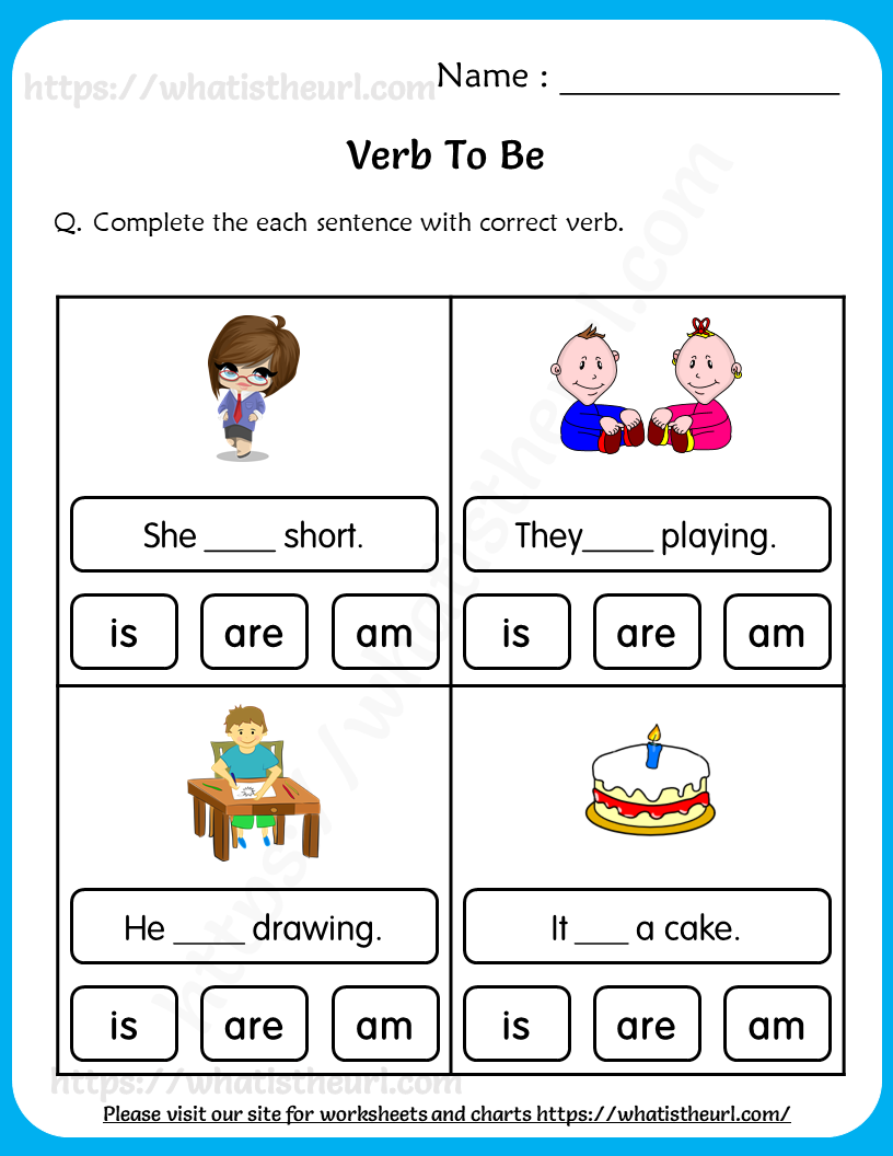 Verb To Be Practice Worksheets Pdf