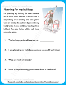 Reading Comprehension for Grade 2 or Grade 3