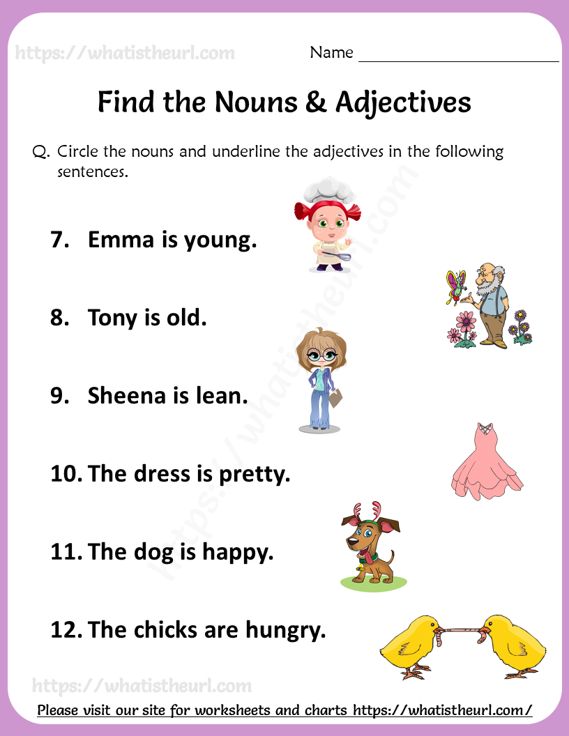 noun verb adjective worksheet homeschooldressagecom find and graph