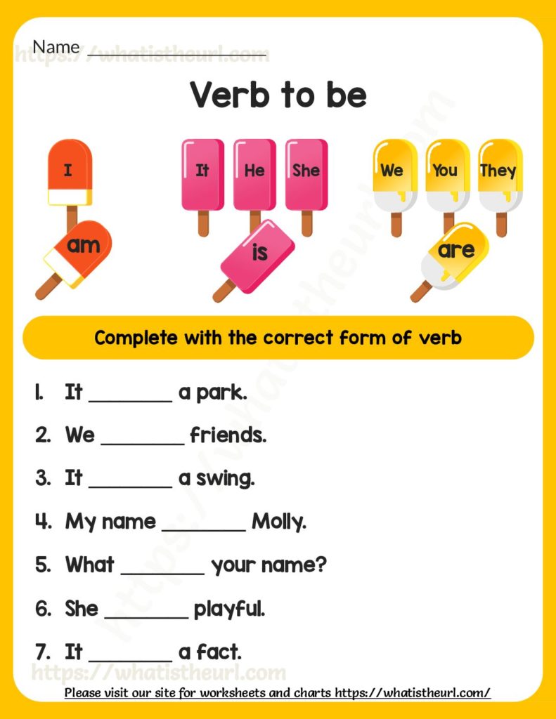 verb to be worksheet pdf your home teacher