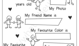 All About me Worksheet for Kids