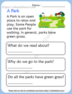 Reading Comprehension for Grade 1 - Your Home Teacher