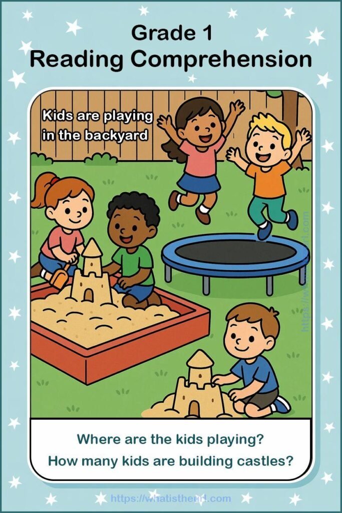 Kids are playing in the backyard