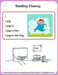 Free Reading Fluency Worksheets - Your Home Teacher