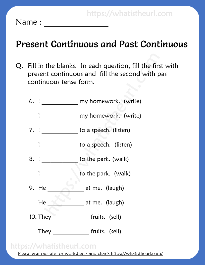 present-continuous-and-past-continuous-worksheets-answer-key-included