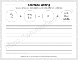 Sentence Writing Worksheet for Kids - Your Home Teacher