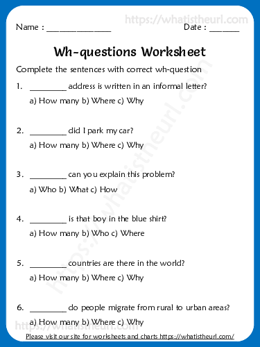 wh questions worksheets for grade 5 exercise 6 2 of 11 your home teacher