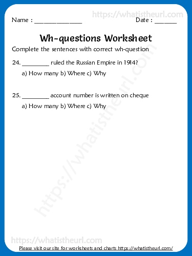 wh questions worksheets for grade 5 exercise 6 your home teacher