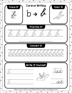 Cursive Writing Lowercase Alphabet Exercise - All letters a to z - Your ...