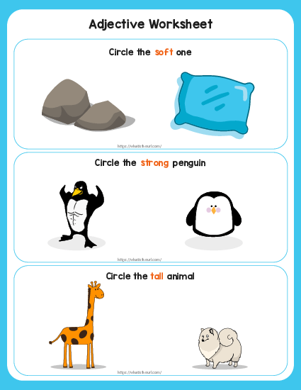 Adjective Worksheets with Pictures - Your Home Teacher