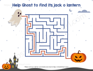 Halloween mazes activities for kids - Your Home Teacher