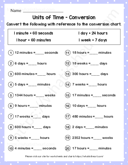 units of time conversion with hours minutes day and week exercise 4 your home teacher