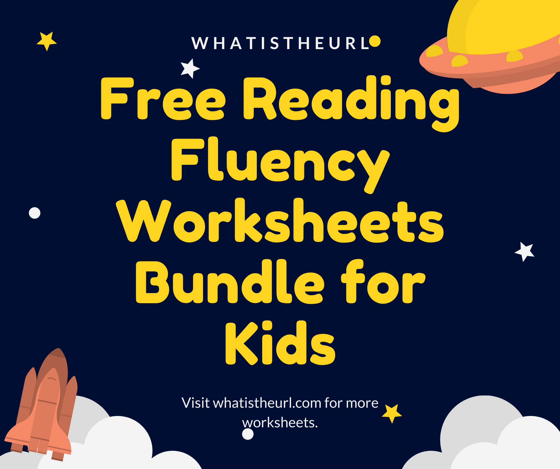 Free Reading Fluency Worksheets Bundle for Kids