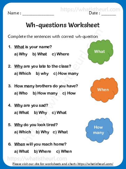 wh questions worksheets exercise 8 your home teacher