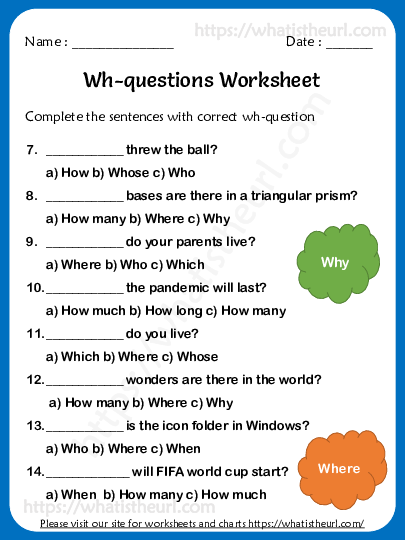 wh questions worksheets exercise 9 your home teacher