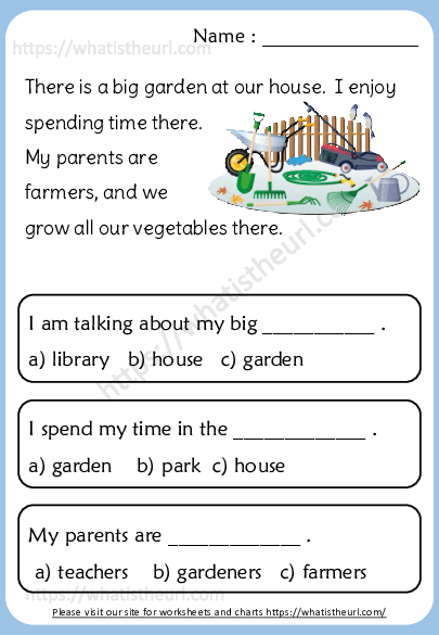 Reading Comprehension For Kids Exercise 42 Your Home Teacher