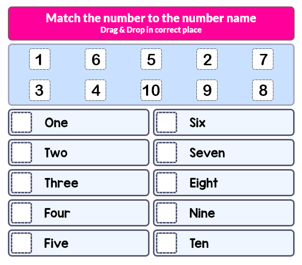 Match Number words