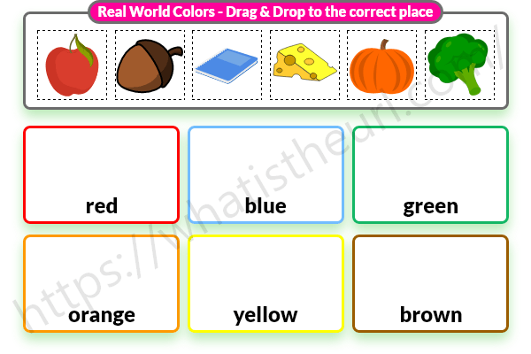 Real world colors - Match to their color