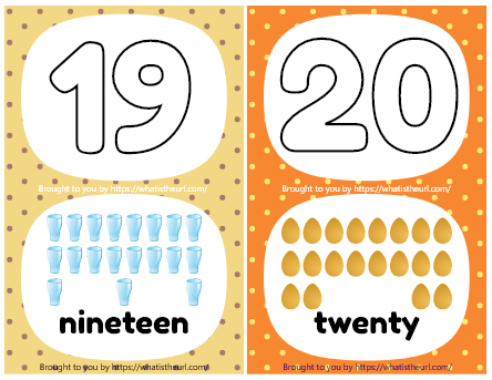 number flash cards printable 1 to 20 your home teacher